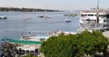 ظهور متقطع للسحب وأجواء دافئة ومستقرة فى أسوان جنوب مصر.. فيديو