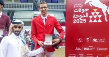 سيف فكرى يواصل التألق ويحصد خامس الميداليات لمصر فى بطولة قطر الدولية للفروسية