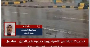 تفاصيل مثيرة تكشفها هيئة الأرصاد عن حالة الطقس خلال الساعات المقبلة.. فيديو