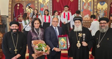 سفير مصر فى بلجيكا يشارك فى افتتاح الكنيسة القبطية الجديدة فى مدينة بروج