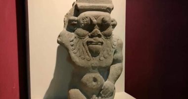 "بس" إله المرح والفكاهة عند المصريين القدماء يظهر فى متحف آثار الغردقة.. ظهر جنوب مصر في عهد الدولة القديمة .. وعثر عليه بشكل متكرر في معبد "دندرة".. وعرف بحامى الأطفال والنساء الحوامل.. صور