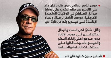 رسالة فان دام للعالم حول حرائق الغابات: شكرا لرجال الإنقاذ (إنفوجراف) فان دام