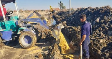 استمرار أعمال المرحلة الثانية من مشروع إنشاء شبكة التجفيف "بالكيلو 2" بالإسماعيلية  