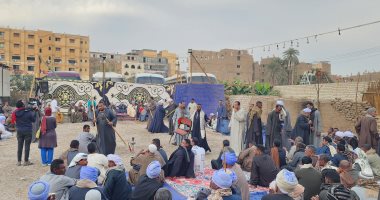 شاهد حفلات التحطيب فى أولى ليالى مولد الشيخ أبو الغطاس بالأقصر