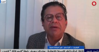 أشرف سنجر: مصر عازمة على العمل مع ترامب للوصول إلى حل الدولتين أشرف سنجر خبير السياسات الدولية