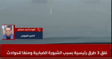 محدش شايف حاجة.. شاهد خريطة الطرق المغلقة بسبب الشبورة الضبابية وتجنب الزحام النشرة المرورية