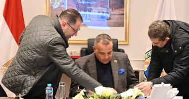 محافظ جنوب سيناء يستعرض المشروعات التنموية والمستدامة فى مدينتى دهب/ نويبع جانب من الحدث