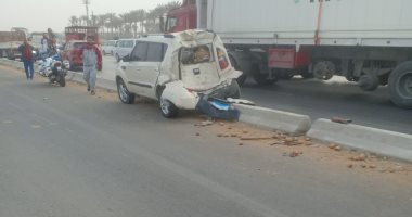 مصرع شخص وإصابة و3 آخرين فى حادث تصادم بالشرقية