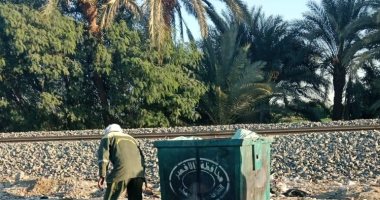 رئيس مدينة الأقصر يتابع حملات وأعمال النظافة بشارع الحزام الأخضر.. صور