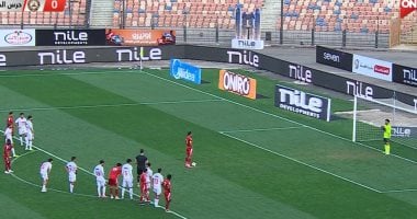 روقا يتعادل لحرس الحدود بمرمى الزمالك من ركلة جزاء فى الدقيقة 26 (1-1)