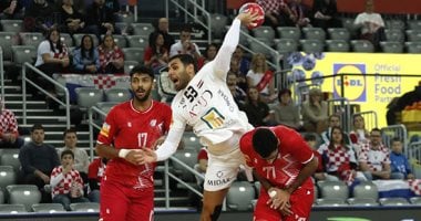 منتخب اليد يتقدم على البحرين 16-11 في الشوط الأول ببطولة العالم.. صور