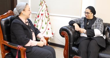 المستشارة أمل عمار تستقبل نهاد أبو القمصان وتشيد بجهودها فى خدمة قضايا المرأة