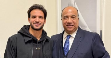 الاتحاد السكندري يتعاقد مع المدافع الدولى محمود علاء لمدة موسم ونصف محمد علاء مع محمد مصيلحي رئيس الاتحاد السكندري