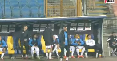 شاهد رد فعل شيكابالا ودكة الزمالك بعد هدف شلبى شيكابالا أثناء المباراة