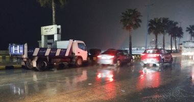 أمطار غزيرة على الإسكندرية وكفر الشيخ والبحيرة وحالة طوارئ فى المحافظات أمطار فى الإسكندرية