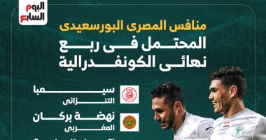 تعرف على منافس المصرى المحتمل فى ربع نهائى الكونفدرالية.. إنفوجراف