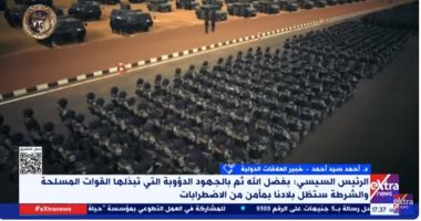 خبير: كلمة الرئيس السيسى فى احتفالية عيد الشرطة بعثت رسائل مهمة