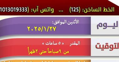انقطاع مياه الشرب غدا فى دمياط لمدة 5 ساعات لإجراء أعمال الصيانة