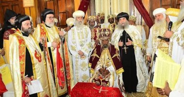 صلوات تنصيب بطريرك إريتريا الجديد بمشاركة وفد الكنيسة القبطية الأرثوذكسية صلوات تنصيب بطريرك إريتريا الجديد