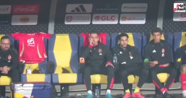 أول ظهور لمهاجم الأهلى الجديد على الدكة خلال مواجهة بيراميدز