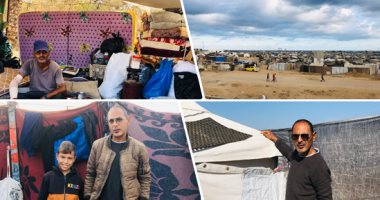 كاتب فلسطيني يوثق مأساة الحرب كما عاش تفاصيلها.. سائد أبو عيطة أصيب في قصف وفقد 7 من عائلته بينهم طفلتيه.. حمل جراحه نازحا بين 4 مدن رفقة والدته المسنة.. كتب مؤلفا خلف الخطوط ووثق معاناة ضحايا الدمار.. صور