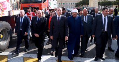 إطلاق قافلة جديدة لمساعدة لأهالينا فى غزة بعد قليل من ميدان عابدين الدكتور إبراهيم صابر محافظ القاهرة