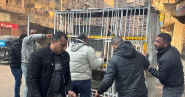 محافظة الجيزة ترفع 600 حالة إشغال وتعديات للمحال والباعة الجائلين بالهرم رفع إشغالات وتعديات المحال بالهرم