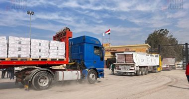 قوافل الإغاثة تعبر لدعم الأشقاء.. معبر رفح شريان الحياة من مصر إلى غزة 