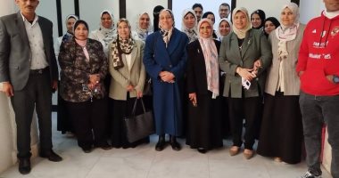 كلية التمريض بجامعة القناة تستقبل فريق القياس بوزارة التعليم العالى