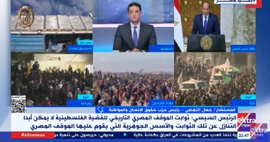 المستشار جمال التهامي: الرئيس السيسي أكد في كل أحاديثه على حق الفلسطينيين في تقرير مصيرهم