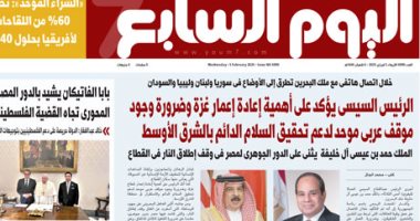 الرئيس السيسى يؤكد أهمية إعادة إعمار غزة.. غدا فى اليوم السابع