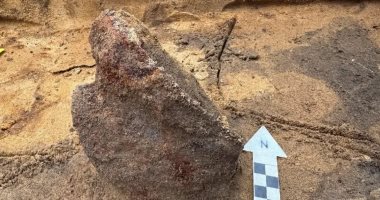اكتشاف خوذة رومانية ومخبأ أسلحة من العصر الحديدى فى الدنمارك خوذة رومانية من العصر الحديدى