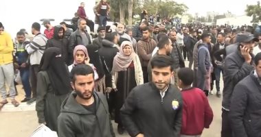 الأسرى الفلسطينيون المحررون يصلون إلى غزة وسط أجواء احتفالية استقبال الأسرى