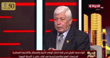 اللواء محمد الغبارى: استراتيجية مصر مبنية على الدفاع وزيادة التسليح لحماية أرضها