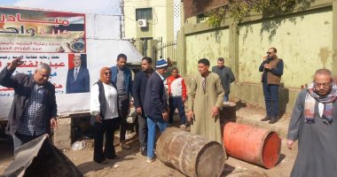 حملة مكبرة لرفع الإشغالات فى مركز أبنوب بأسيوط
