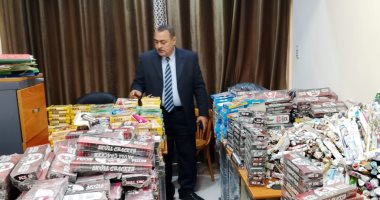 قبل رمضان.. ضبط  مخزن بداخلة مائة و 13 ألف قطعة ألعاب نارية وصواريخ بدمياط
