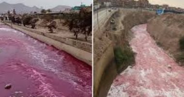 نهر الدم فى الأرجنتين.. تحول نهر ساراندى للون الأحمر يثير مخاوف السكان 