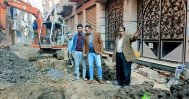 رئيس مياه المنوفية يتابع أعمال إحلال وتجديد الشبكات بحى شرق شبين الكوم