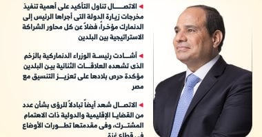 مصر والدنمارك يشددان على ضرورة بدء إعادة إعمار غزة دون تهجير (إنفوجراف)