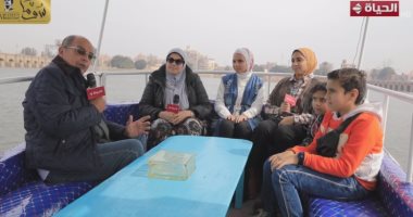 محمد شردى يجرى جولة نيلية ويستعرض حدائق القناطر الخيرية بعد تطويرها