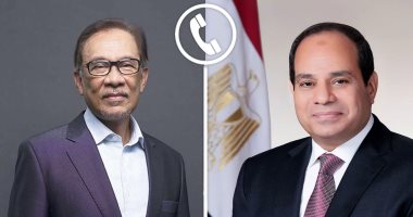 الرئيس السيسى ورئيس وزراء ماليزيا يؤكدان رفضهما تهجير الفلسطينيين من أراضيهم وعدم تصفية القضية.. الرئيسان يشددان على تكثيف الجهود الدولية لإقامة دولة فلسطينية.. وإشادة ماليزية بجهود مصر الحثيثة لدعم الأشقاء