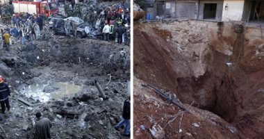 من الحريرى إلى نصر الله.. حفرتان شاهدتان على أكبر جريمتى اغتيال فى لبنان الحفرة الناجمة عن اغتيال رفيق الحريرى