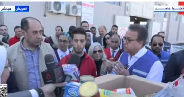 نائب رئيس الوزراء ووزيرة التضامن ووفد جامعة الدول يتفقدون مواقع تقديم المساعدات