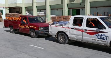 توزيع 1400 كرتونة مواد غذائية على الأسر الأولى بالرعاية فى الإسماعيلية