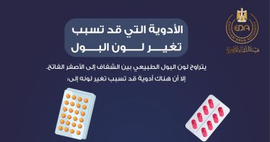 هيئة الدواء تكشف معلومات مهمة عن تأثير الأدوية على تغير لون البول إنفوجراف لهيئة الدواء