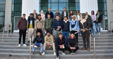 طلاب الهندسة المعمارية بالأكاديمية العربية يزورون جهاز العلمين الجديدة 