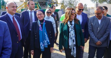 وزيرتا البيئة والتنمية المحلية ومحافظ القليوبية