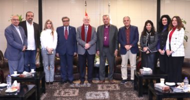 رئيس الطائفة الإنجيلية فى مصر يستقبل الأمين العام لمجلس كنائس الشرق الأوسط