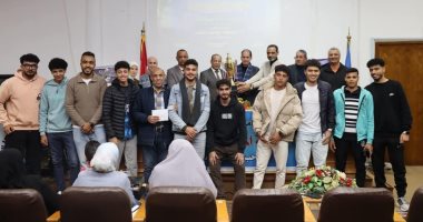 كلية الزراعة بجامعة قناة السويس تحصد كأس الشهداء فى خماسى كرة القدم