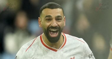 أرقام قياسية جديدة لـ محمد صلاح فى تعادل ليفربول ضد أستون فيلا 2-2 صلاح